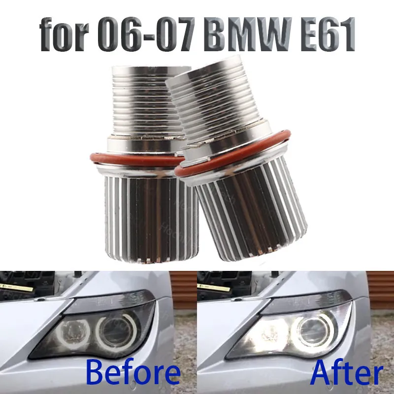 90W Super Bright White LED Angel Eyes LED Marker  Ring Light for 06-07 BMW 5-series E61 Touring 530xi