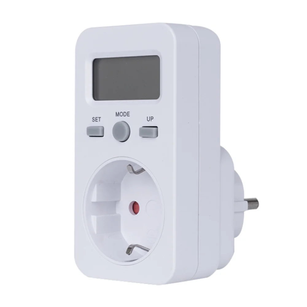 Digital Wattmeter LCD Energy Monitor Power Meter Electricity Electric Meter Usage Monitoring Socket EU Plug