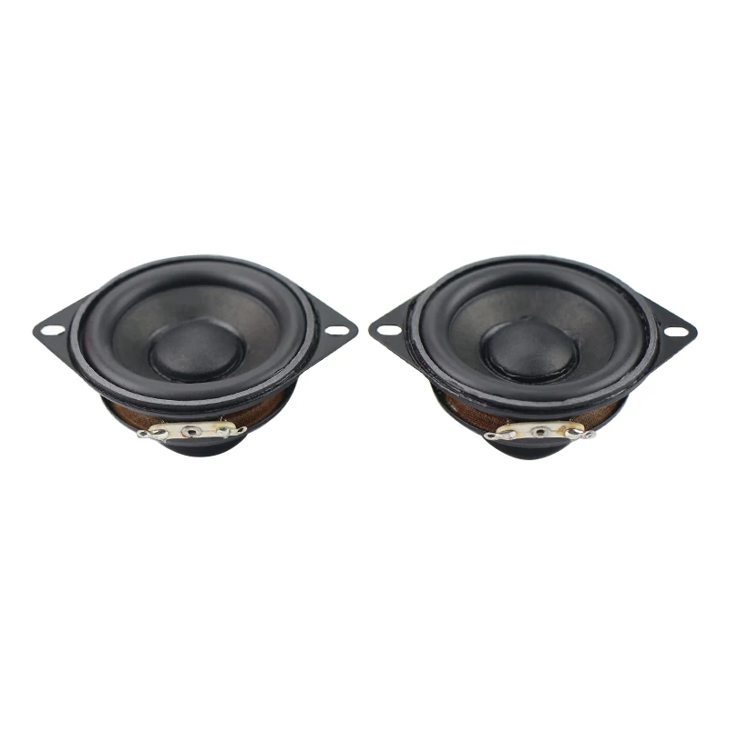 GHXAMP 2 Inch 52mm Full Range Speaker 4 Ohm 5W  Bass Speaker Neodymium Rubber Edge 16mm Voice Coil Subwoofer Audio 2pcs