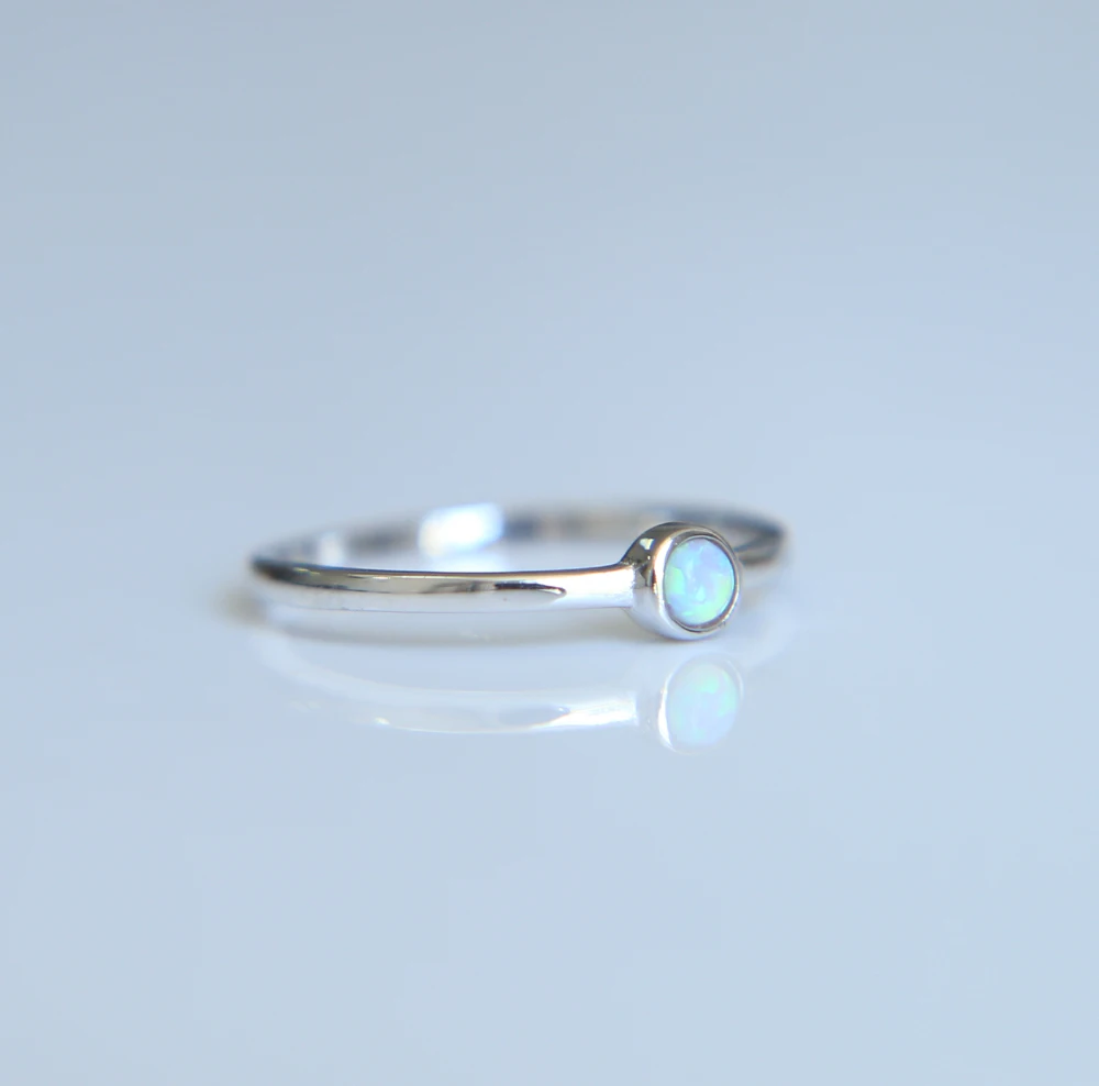 الأصلي 925 فضة أنيقة 3 مللي متر الجولة العقيق حجر الحافة الإعداد المسيل للدموع قطرة واحدة رقيقة داينتي لطيف الفتيات النساء حلقة 209