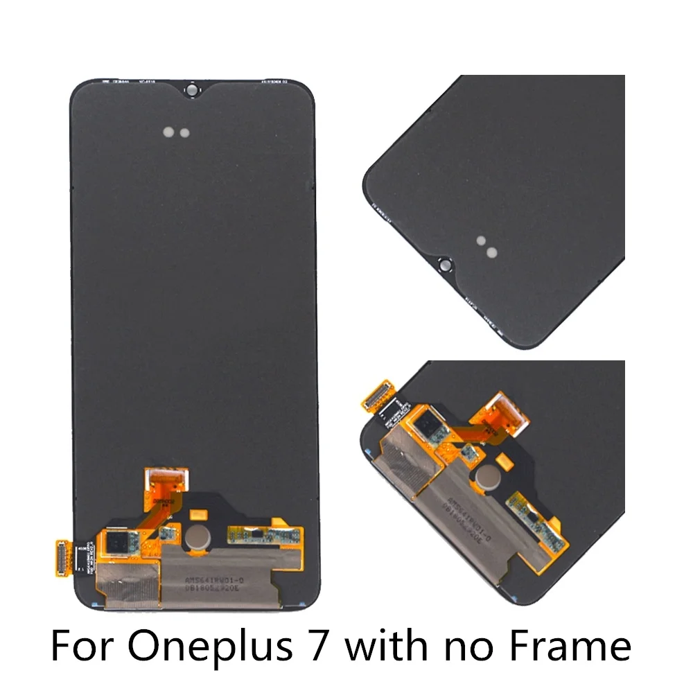 6.41 \'\'Lcd per Oneplus 7 LCD con cornice Touch panel assembly one plus 7 display LCD digitalizzatore per 1 7 strumenti gratuiti LCD