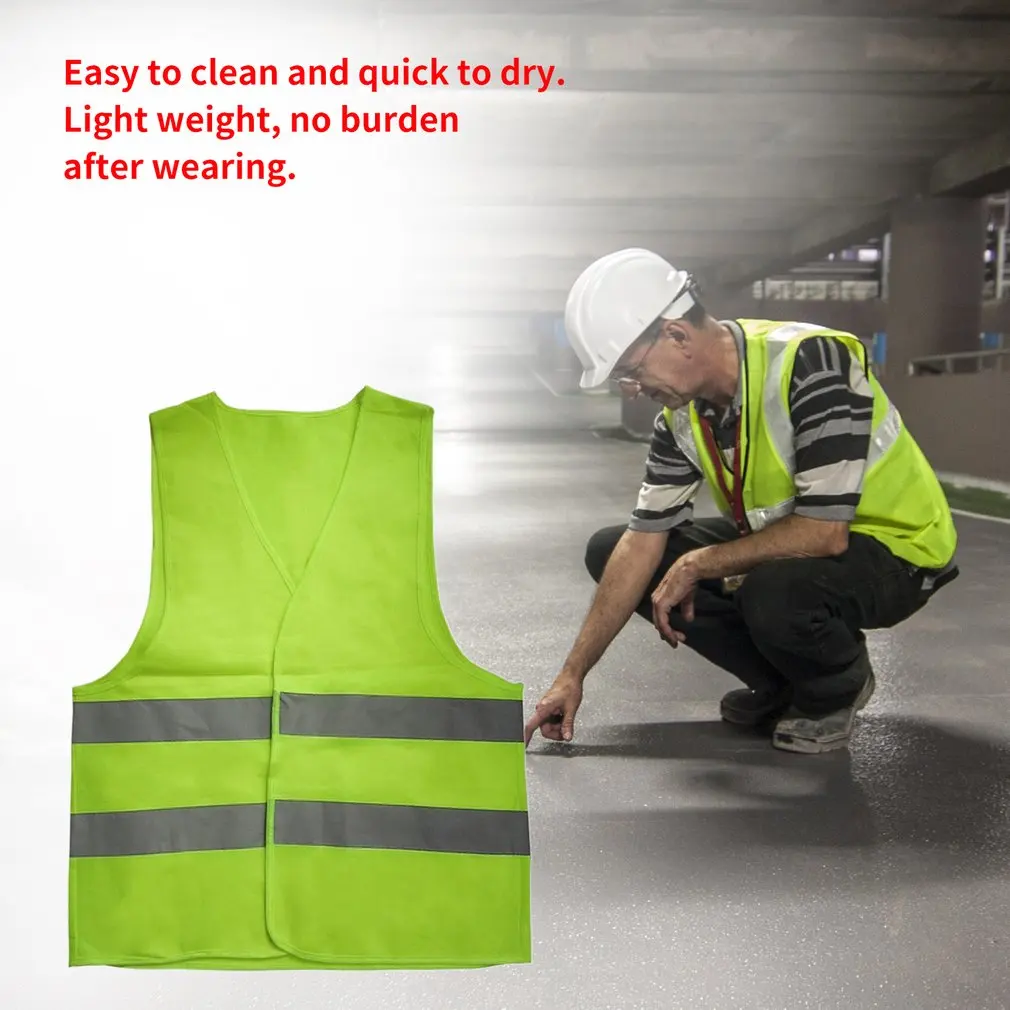 Vest Yellow Orange Blue Green Color Reflective Fluorescent Outdoor Safety Clothing Running Ventilate Safe High Visibility