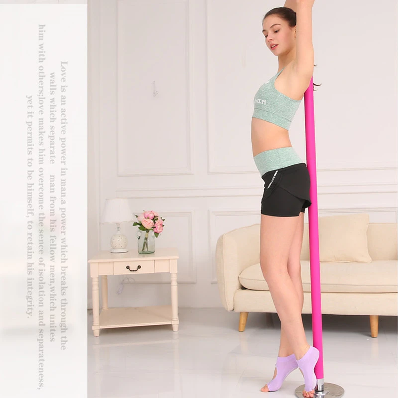 D53mm Upgrade Silicone Dance Pole Fitness Gym Equipment 360 Spin Portable Indoor Home Training Pipe Removable Stripper Pole