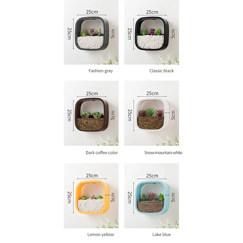 Macetas colgantes de flores para decoración de jardín doméstico, plantas suculentas, jarrones de pared, maceta, decoración de jardinería, Maceta