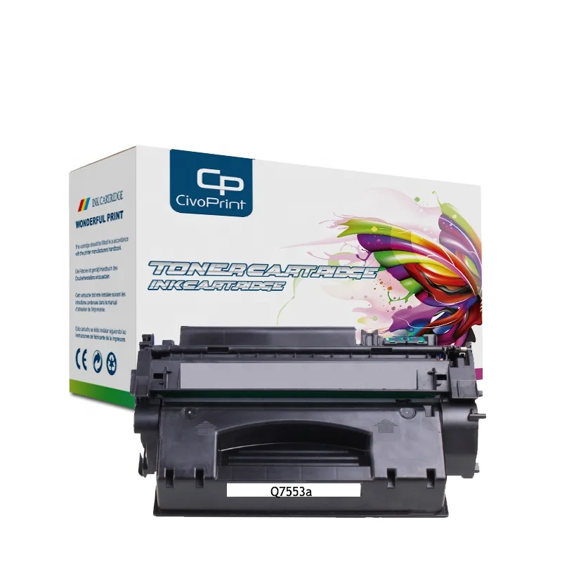 Civoprint Q7553A 53A Q 7553A Compatible Toner Cartridge Replacement for HP LaserJet P2014 P2015 Q5949A Series Printer