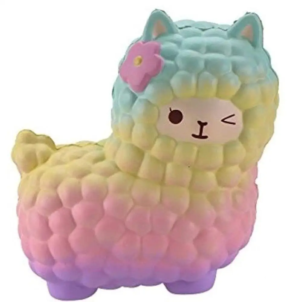 Jumbo owce Alpaca Squishy śliczne Galaxy powolne rośnie wycisnąć zabawki zwierząt Squishy Squishy hurtownie Stress Relief wykwintne Kid prezent