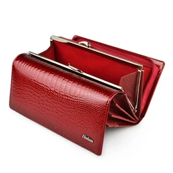 HH Véritable Cuir Femmes Portefeuille Alligator Long Hasp Fermeture Éclair Portefeuille de Dames D'embrayage Sac Bourse 2019 Nouvelle Femelle De Luxe Pièce sacs à main