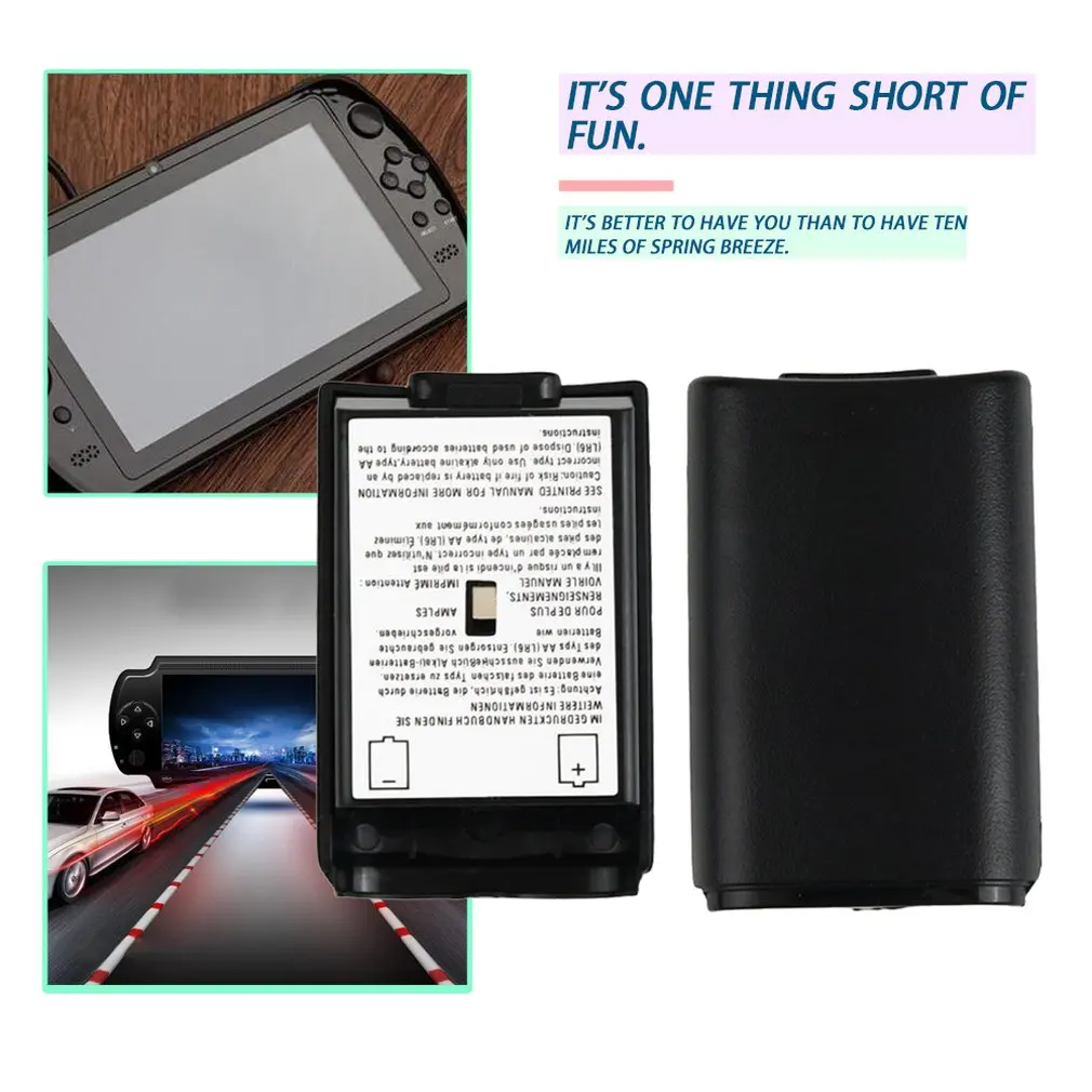แบตเตอรี่ฝาครอบสำหรับ Case 360 Wireless Controller สีดำคุณภาพสูงฝาครอบ Shell