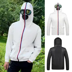 2023 Men/Women Jacket Hooded Glasses Sun Protection Clothing Ultra-man Jacket Alien Thin Windbreaker Fashion Couple Jacket