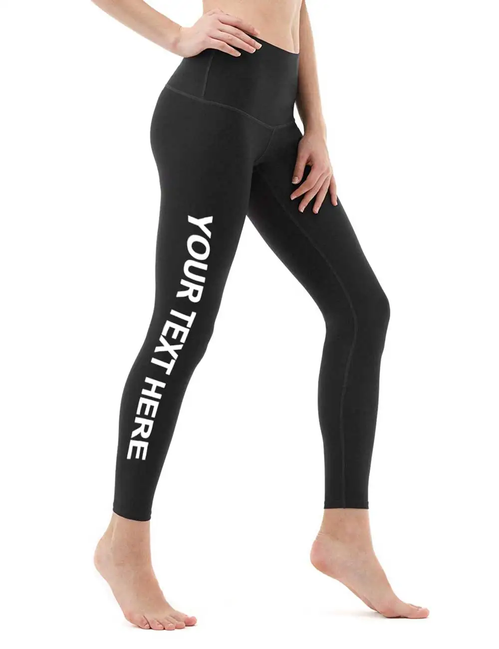 Custom Add Your Text Yoga Pants Women Unique Leggings Gym Wear Team Customize Club Party Activity Business Customization