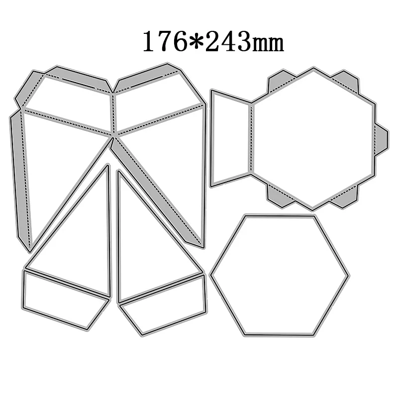 Nowość diamentowe pudełko Packag Craft tłoczenie Mold 2021 Metal wykrojniki dla DIY dekoracyjne Scrapbooking karta albumu Making