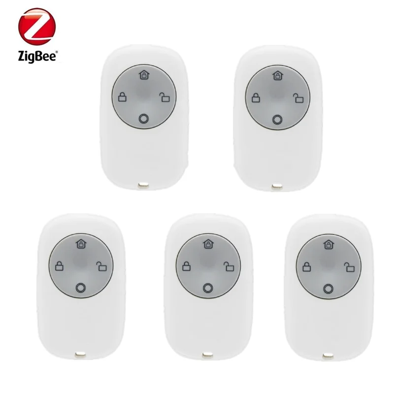 Zigbee3.0 스마트 알람 리모컨, 암 디스암 SOS 기능, Zigbee2mqtt 및 홈 어시스턴트와 호환 가능, 4 키