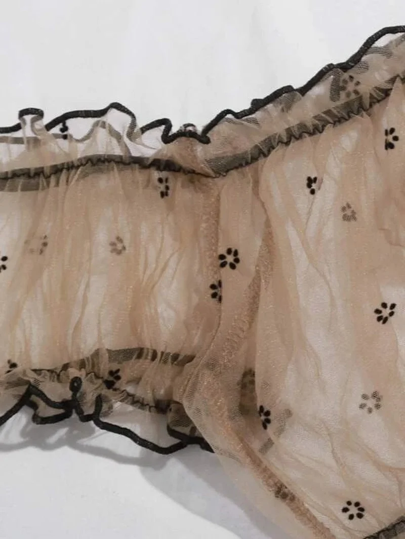 المرأة مثير شبكة خارج على الكتف صديرية دائرية لطيف الملابس الداخلية مجموعة إغراء انظر من خلال المثيرة الملابس يمزح ازياء الملابس الداخلية