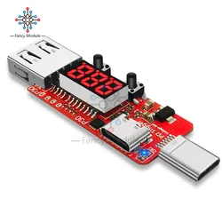 Type-C PD2.0 PD3.0 electric Scam Power Trigger LED Digital USB Detector Tester 5V-20V voltmetro amperometro