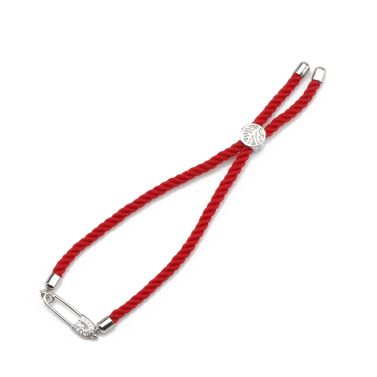 AAA Unisex Jewelry 2021 Newest Pin Bracelet Personality Creative CZ Hand-woven Red String Woman Adjustable Exquisite Couple Gift