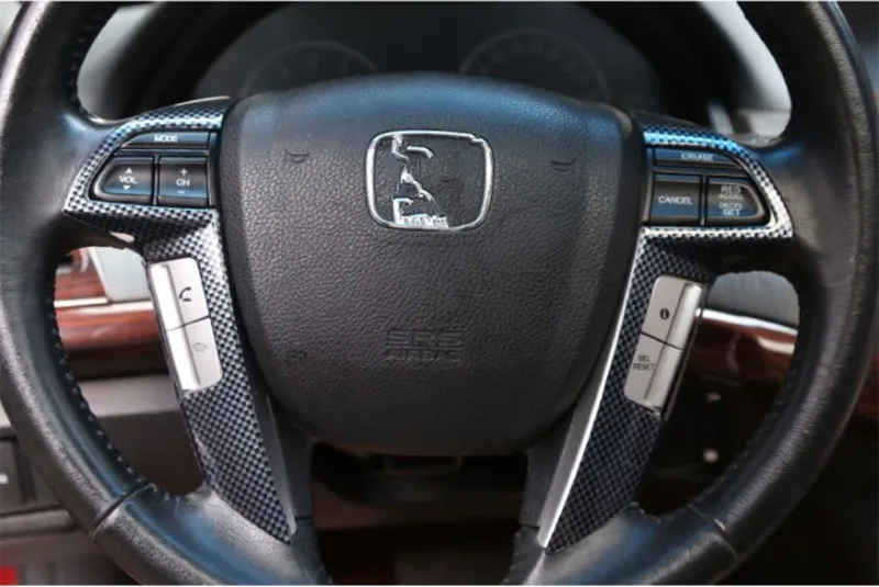 

Для Honda Accord 8th 2008-2013 ABS углеродного волокна Цвет чехол рулевого колеса автомобиля Накладка аксессуары для стайлинга автомобилей