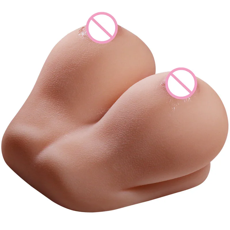 2.8 كجم كبير الثدي ذكر الاستمناء واقعية المهبل الشرج ثلاثية الأبعاد دمى الجنس لعبة الجنس للرجال القضيب لينة سيليكون قنوات مزدوجة الثدي #6