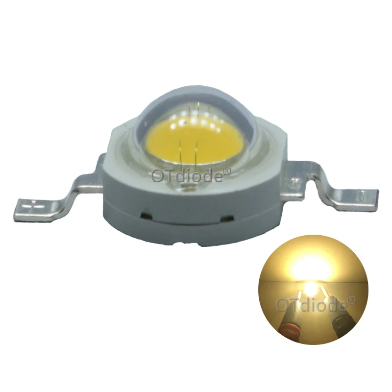 10 Pcs 1W 3W High Power LED Light-Emitting Diode LED Chip SMD Hangat Putih Merah Hijau biru Kuning untuk Lampu Sorot Downlight Lampu Bohlam