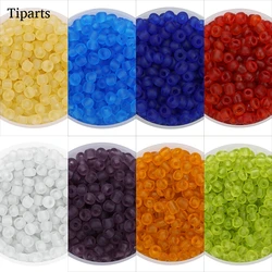 750 unids/pack de cuentas de semilla de vidrio esmerilado de colores caramelo, cuentas de vidrio hechas a mano a granel de 4mm para accesorios de joyería DIY para mujer