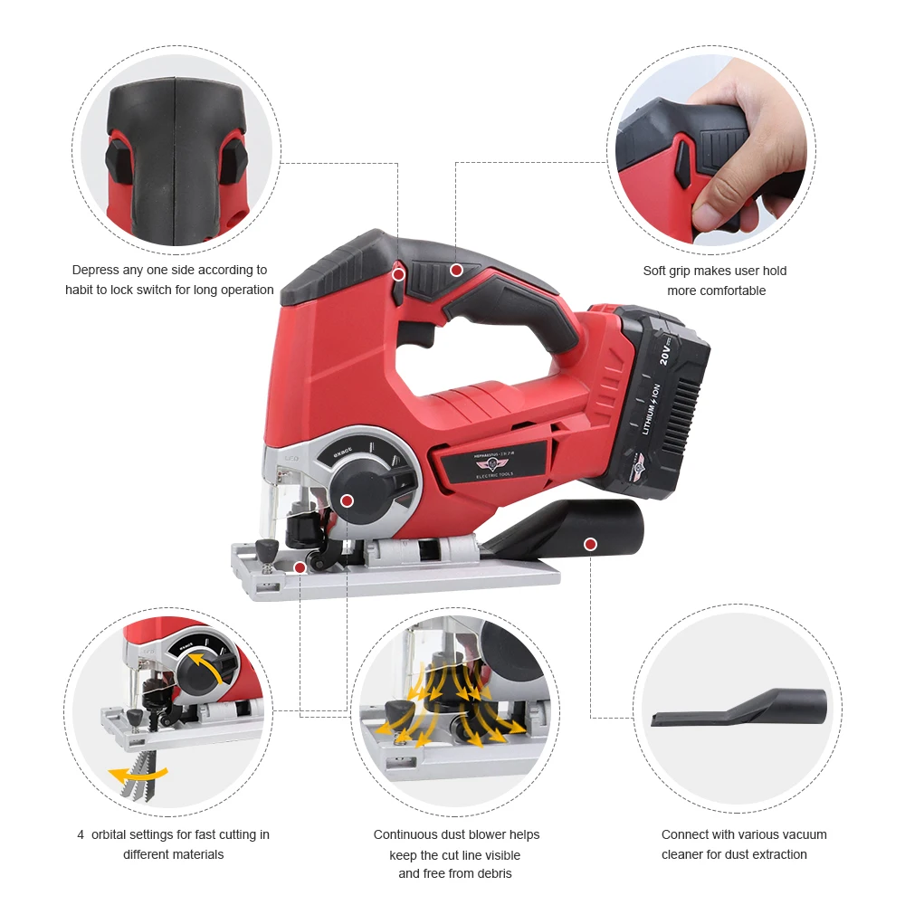 NEWONE 20V Lithium-Ion Platform Professional Cordless Tool Grinder,Impact Drill,Orbital Polisher,Saw,Oscillating Tool,Lawn Mower