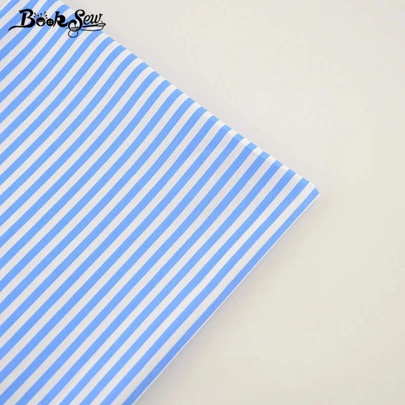 Black and White Stripes Design Cotton Fabrics Quilting DIY Doll\'s Sewing Cloth Booksew Dress Bedding Tecido Telas Scrapbooking