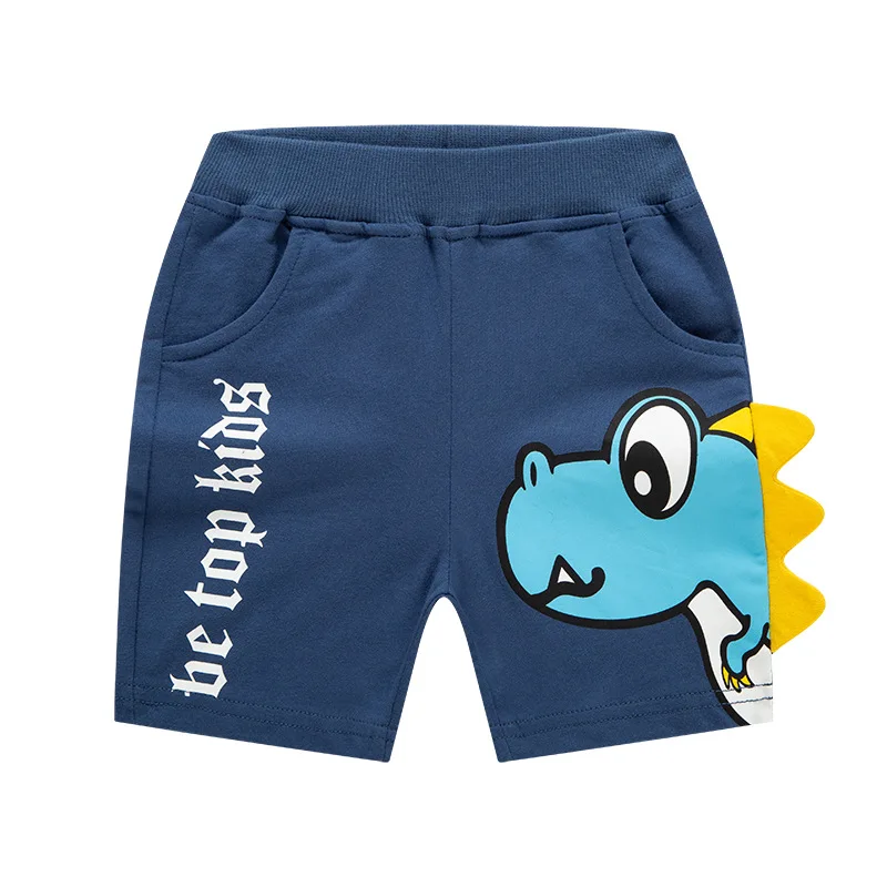 TUONXYE Summer Boys Shorts Cartoon 3D Dinosaur Teenager e Childern Pants Toddler Casual Cotton Knitting abbigliamento sportivo