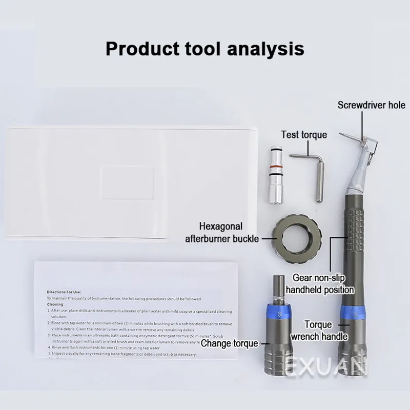 High-quality dental implant torque wrench bending machine torque screwdriver abutment tools durable and wear-resistant