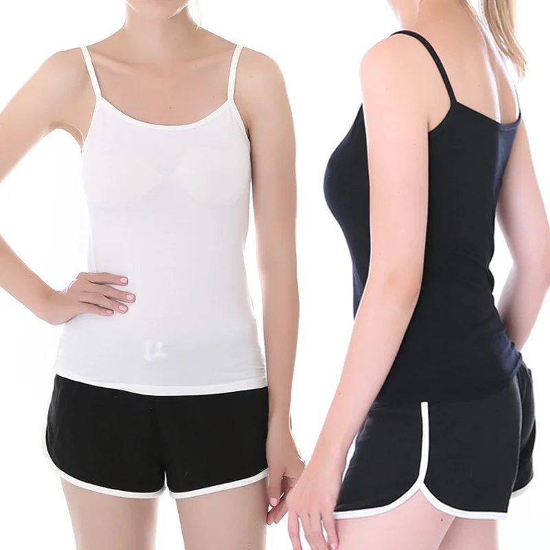 Women Yoga Vest Summer Girls Sexy Strap Sling Vest Camisoles Tops Ladies Cotton Sports Yoga Fitness Base Vest Tops Adjustable