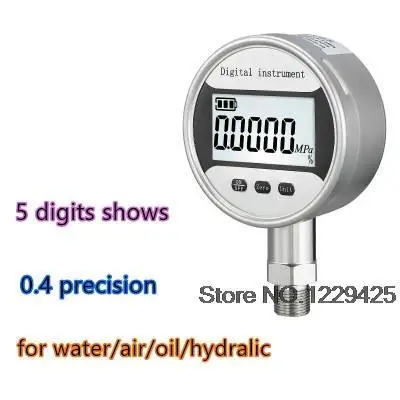 

80mm Stainless Steel Intelligent Precision Seismic Digital Display Pressure Gauge Vacuum Negative Pressure Water Pressure Gauge