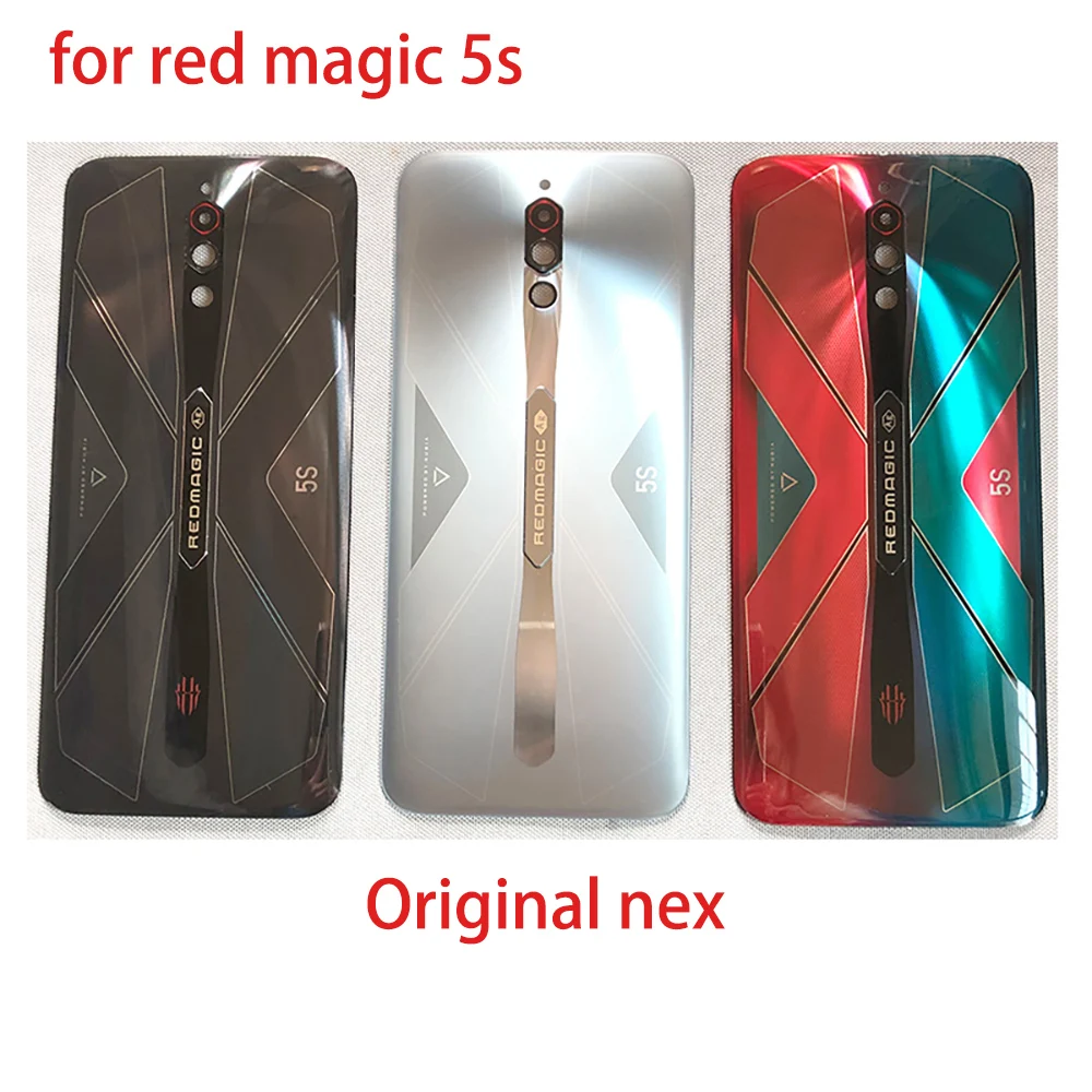 New Originlal Back Glass For Nubia Red Magic 5s Battery Cover Rear Door Housing Case with Camera Cover RedMagic 5s Cover body