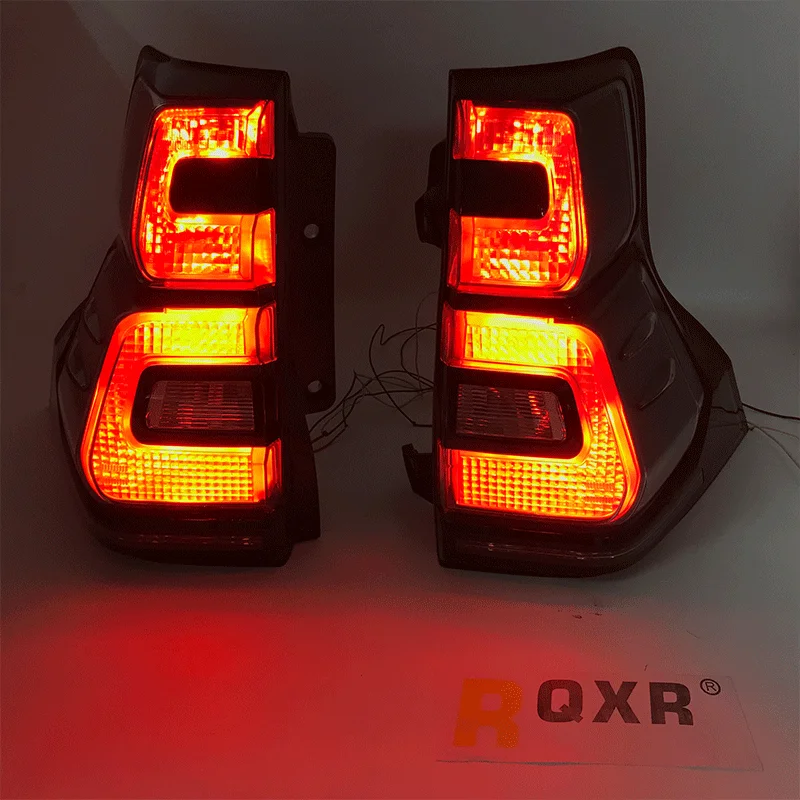 LED Rear Taillights assembly  For Toyota Land Cruiser Prado 2010-2018  Turn signals+brake lights，2pcs