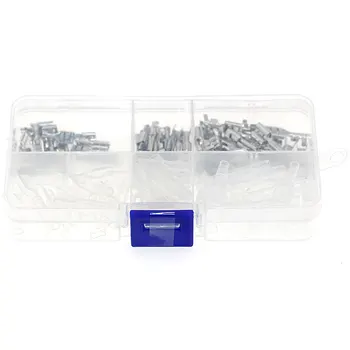 120 pces 2.8 4.8 6.3 inserção plug primavera revestido fio terminal conector frio pressionado terminal 0.5-2.5mm2 conector