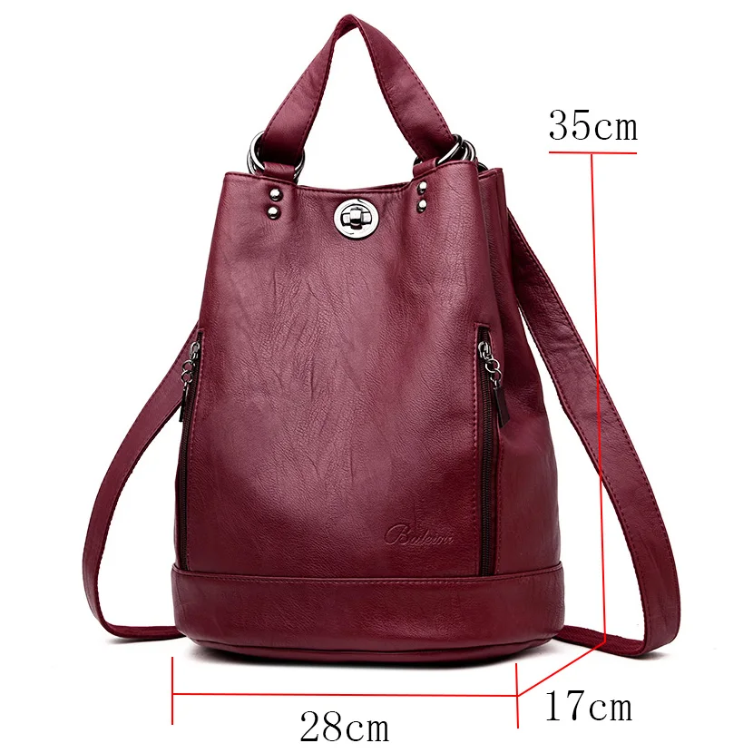 2024 New Women Backpack High Quality Leather Backpacks School Bags for Teenage Girls Brand Luxury Shoulder Bag Bagpack Mochila