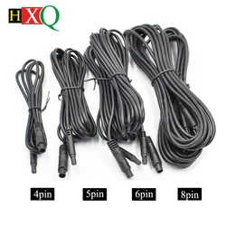 4Pin 5Pin 6Pin Xe Đầu Ghi Hình Camera Nối Dài HD Xe Phía Sau/Dự Camera Dây Nam Để nữ Cổng Kết Nối Dây