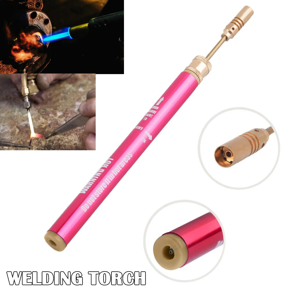 weldingaccessori Mini Portable Welding Torches Gas Blow Tool Soldering Iron Cordless Welding Pen for Melting/Hot Cutting Tools