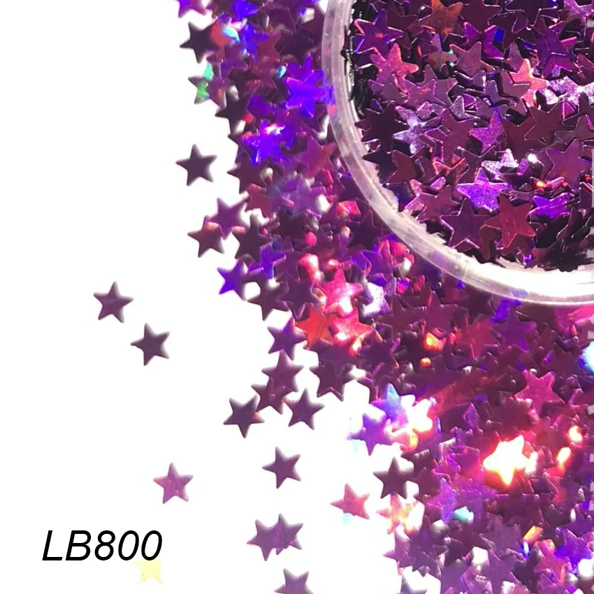 3Mm 0.5Kg 500G Holographic Laser Star Ultrathin เล็บเล็บเล็บ Art Glitter Mini PET เลื่อมเล็บตกแต่งเล็บวัสดุ