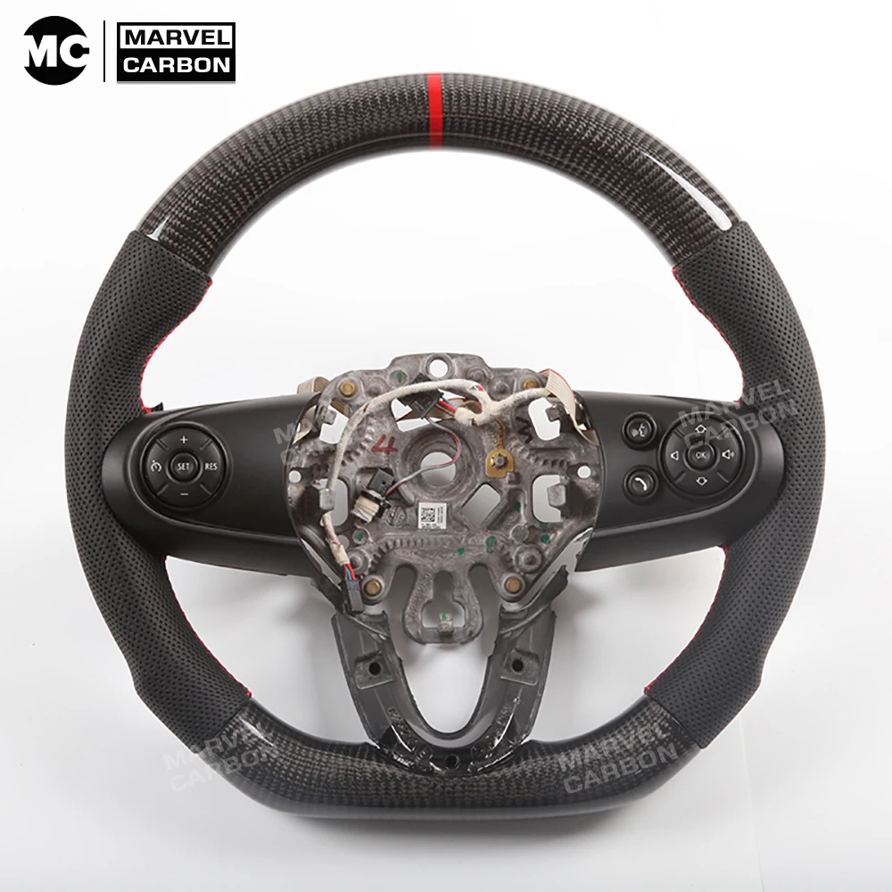 100% Real Carbon Fiber Steering Wheel for Mini  R61 F55 F56 JSW Cooper Clubman Countryman  CF