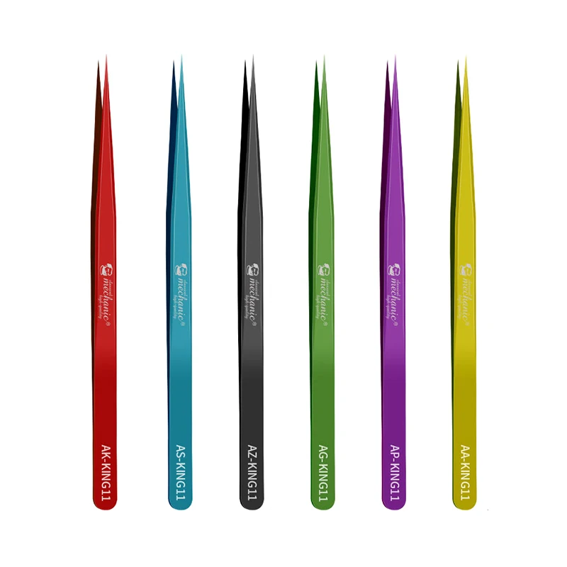 MECHANIC Ultra Fine Tweezers High Tenacity Durable Tweezers for SMD PCB BGA Motherboard Micro Repair Forceps Tool