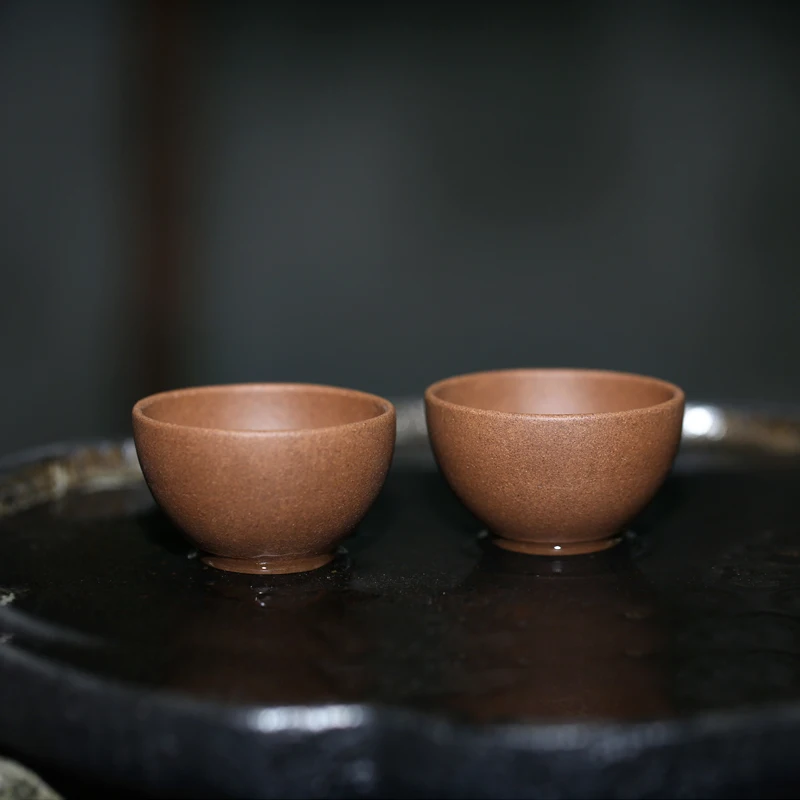 ★Yixing monohydrate hall are recommended to kung fu tea set sample tea cup small mug cup bowl hand old mud clean cup