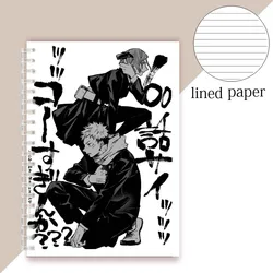 일본 애니메이션 Jujutsu Kaisen Satoru Gojo Lined Page 노트북 만화 만화 Nobara Kugisaki Yuji Itadori Fushiguro Kawaii 메구미