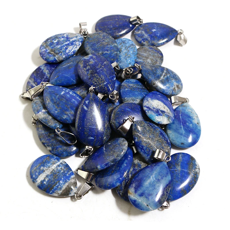 Natural Lapis Lazuli Waterdrop - Jewelry Making Metal Supplies ulasan dan harga