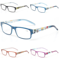 Reading Glasses Spring Hinge Stylish Pattern Design Readers Men and Women Color  Prresbyopia Glasses Diopter +50 To +600