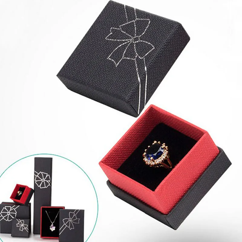 Box For Jewelry Square jewelry organizer box Engagement Ring For Earrings Floral Jewelry Ring Carrying cases 5.1x5.1x3.5cm