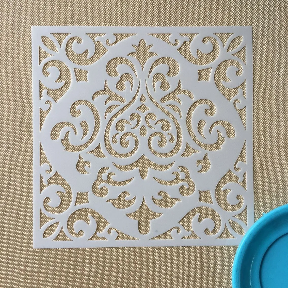 Mandala 1pc 15 * 15cm mold DIY home decoration drawing template laser cutting wall template painting tile tiles stencil