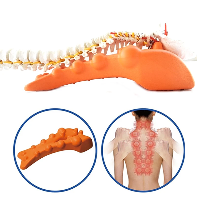 Correct Cervical Vertebra Lumbar Traction Straight Spine Spine Relax Back Massage Board Brace Back Stretching Device Health Care