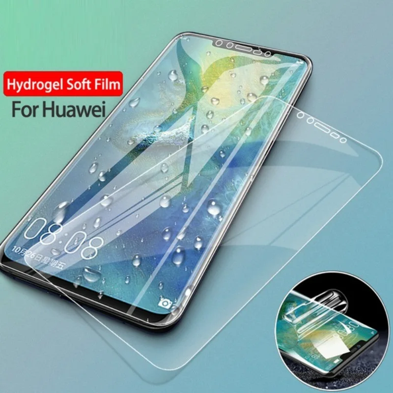 Protective Hydrogel Film For Huawei Honor 8x 8 9 10 Lite 10i 20 Pro 7a 7c Pro Screen Protector Film Full Cover