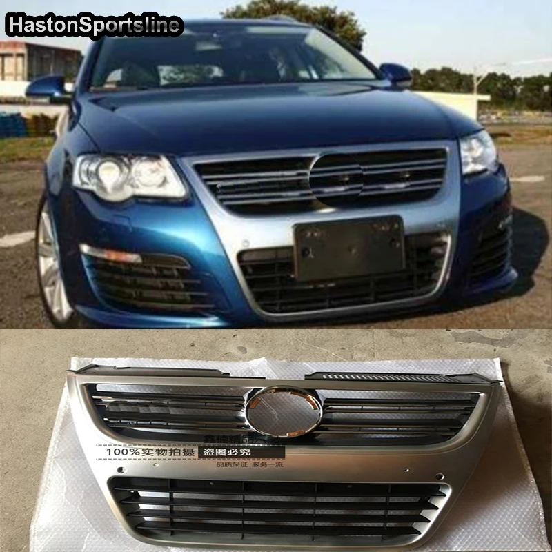 For Volkswagen Passat R36 Front Racing Grills Engine Grille Grill ABS 2006-2010 Car Accessories Only R36 Bumper