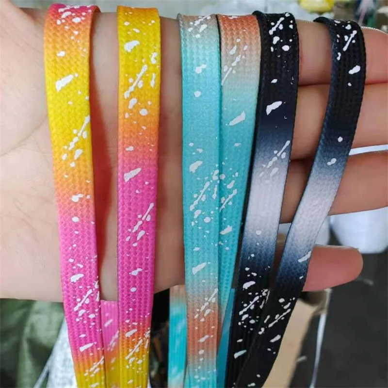 1 Pair Flat Luminous Shoelace Men Women Shoe Laces Glowing Led Fluorescent Shoelace for Sneakers Canvas Boots Shoes Strings