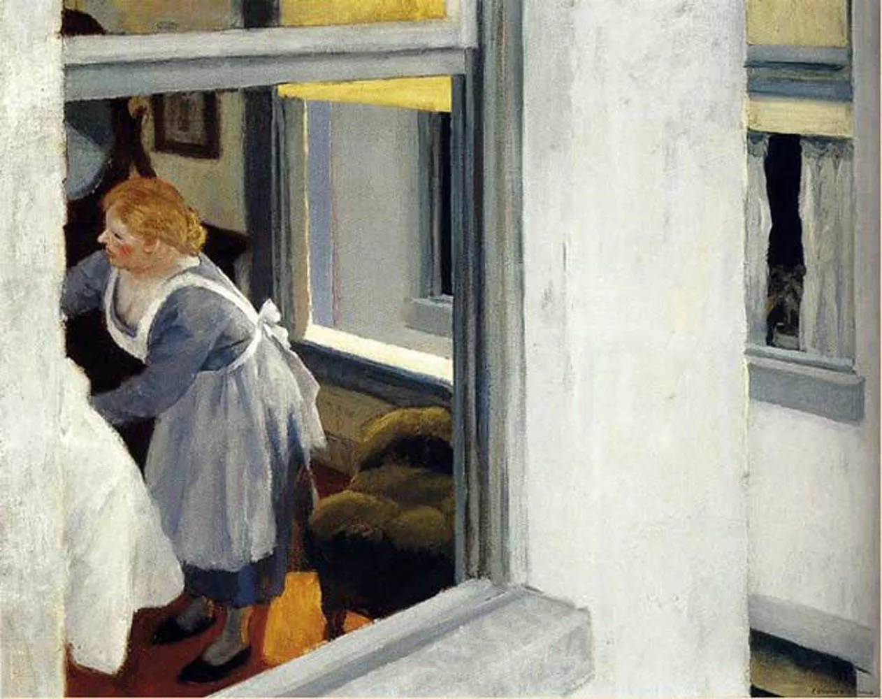 100% handmade Oil Painting reproduction on linen canvas,Apartment Houses by Edward Hopper,Free Shipping,High Quality