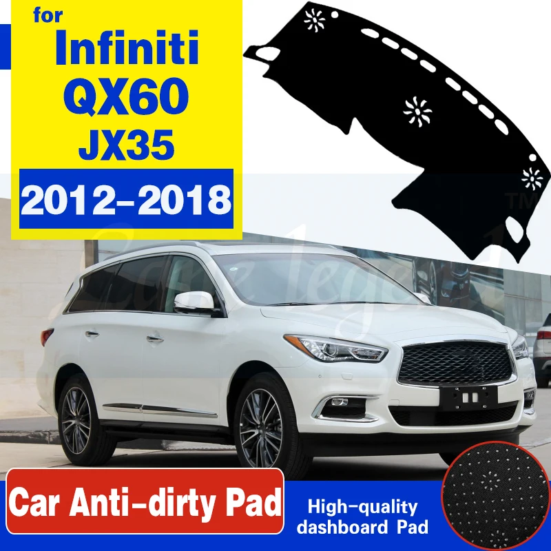 For Infiniti QX60 JX35 2012 2013 2014 2015 2016 2017 2018 QX Anti-Slip Mat Dashboard Cover Pad Sunshade Dashmat Accessories Rug